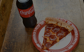 ONE SLICE<br>ONE SODA