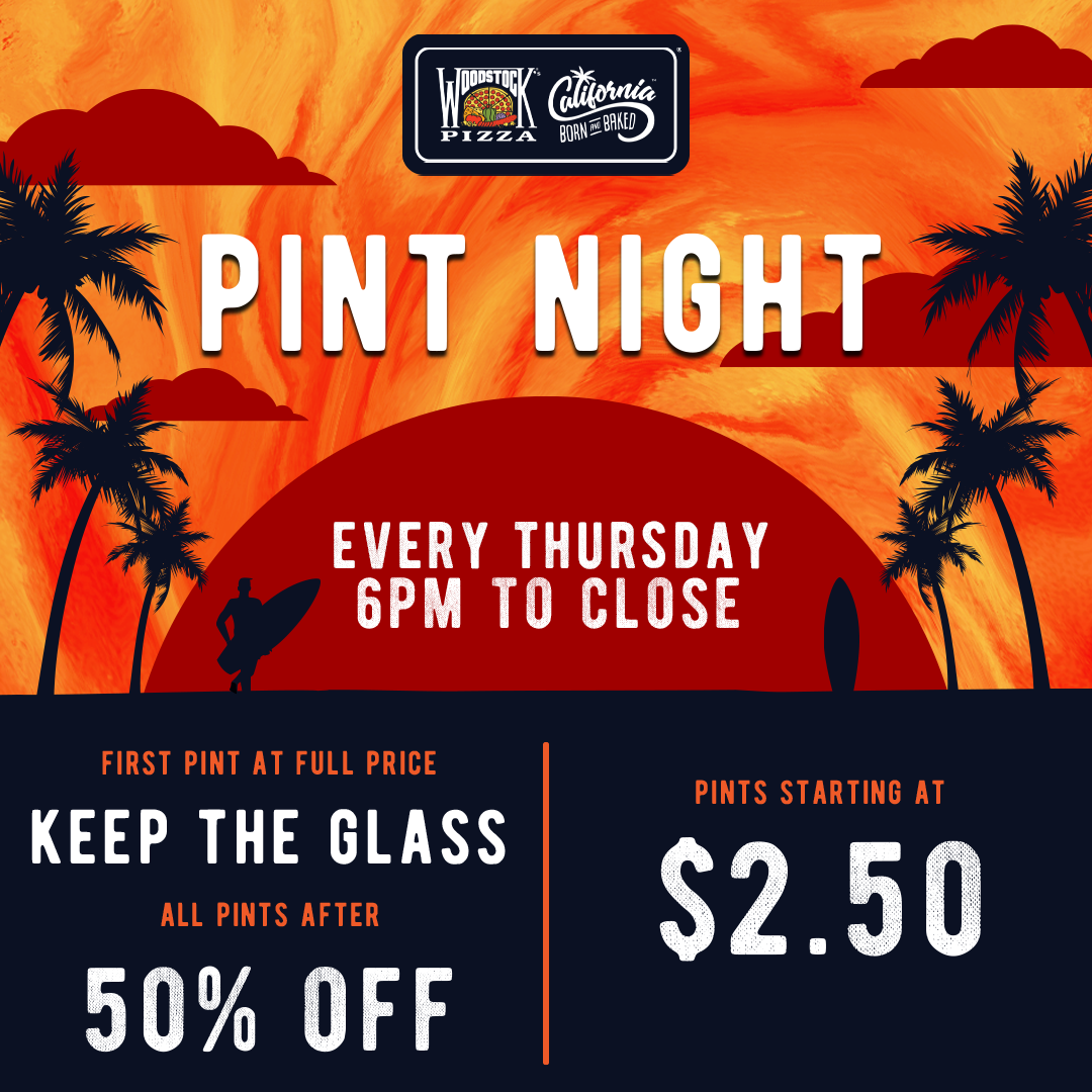 Pints & Pies all month long. Ketch Brewing is our featured brewery. Every Thursday 6pm to close. $2.50 Pints $3 slices.