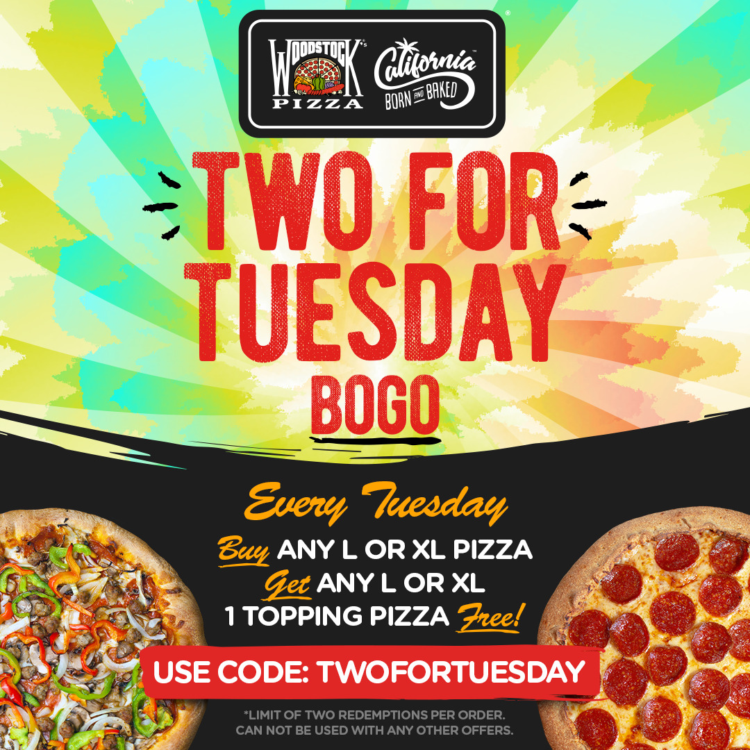 Every Tuesday Buy any L or XL & Get One Free. Use code: TWOFORTUESDAY